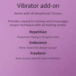 Vibrator add-on for Deepthroat Trainer - textdescription